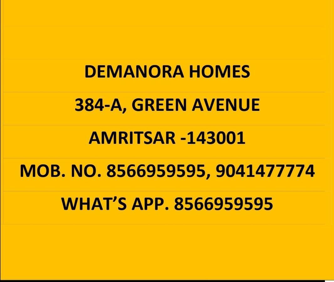 De Manora Homes - Unpretentious Hotel With A Garden , Posh Area Ranjit Avenue Amritsar Eksteriør bilde